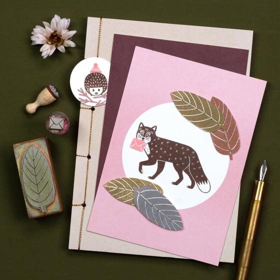 5x Stempel | Fuchs laufend