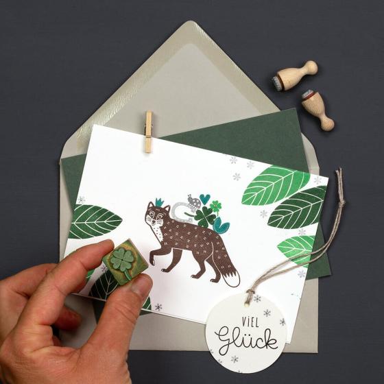 5x Stempel | Fuchs laufend