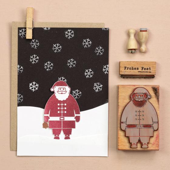 5x Stempel | Weihnachtsmann