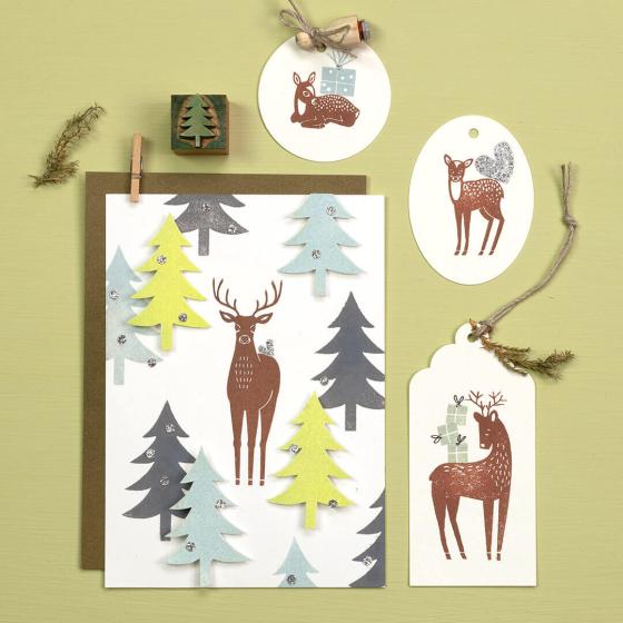 5x Stempel | Hirsch 2