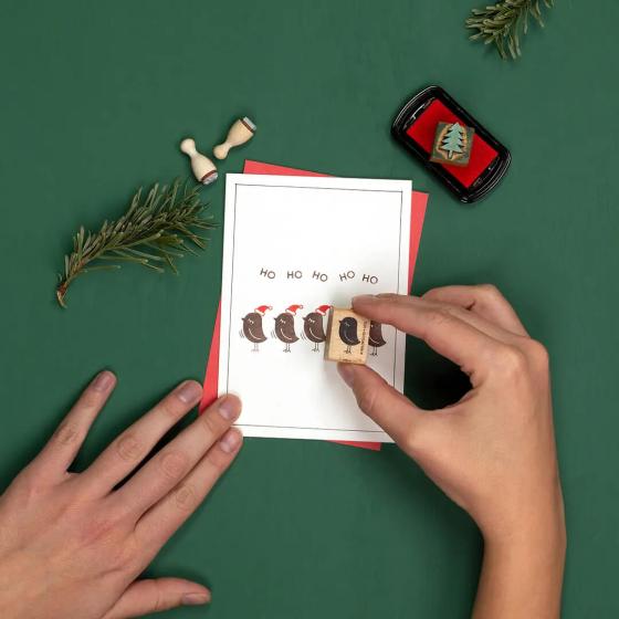 5x Stempel | Vogel Dame