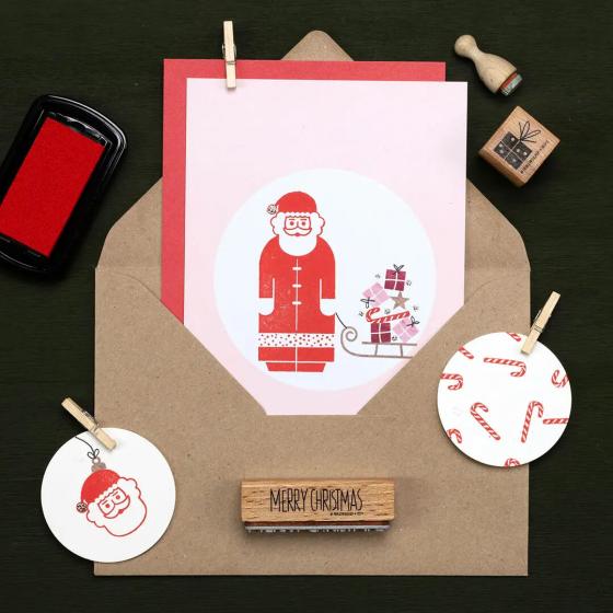 5x Stempel | Santakopf