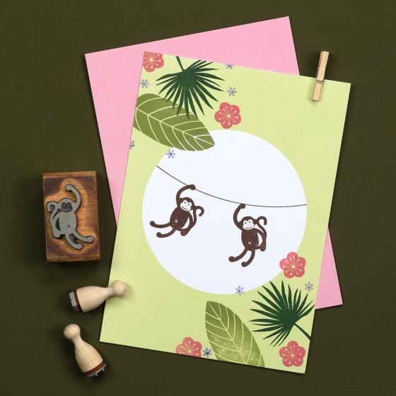 5x Stempel | Affenkind