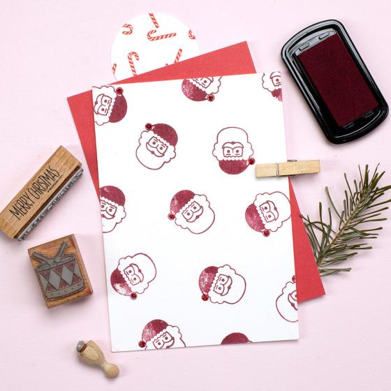 5x Stempel | Santakopf