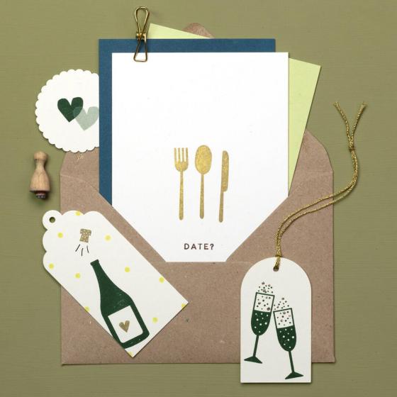 5x Stempel | Sektglas