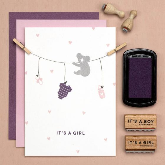 5x Stempel | It's a girl