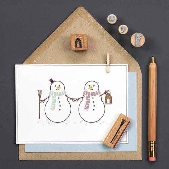 5x Stempel | Besen