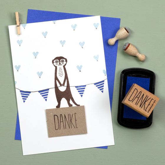 12x Stempel | Wimpel Streifen
