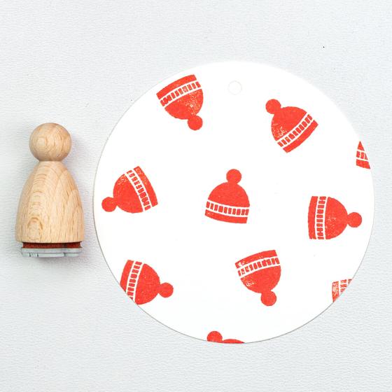 12x Stempel | Mütze klein