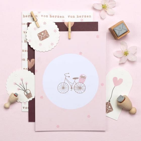 12x Stempel | Korb Karo klein