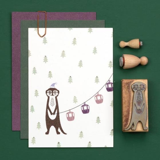 12x Stempel | Weihnachtsmütze