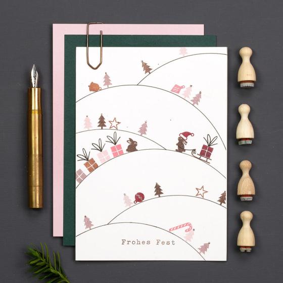 12x Stempel | Schlitten klein