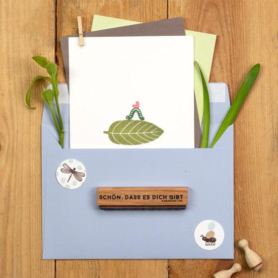 12x Stempel | Raupe klein