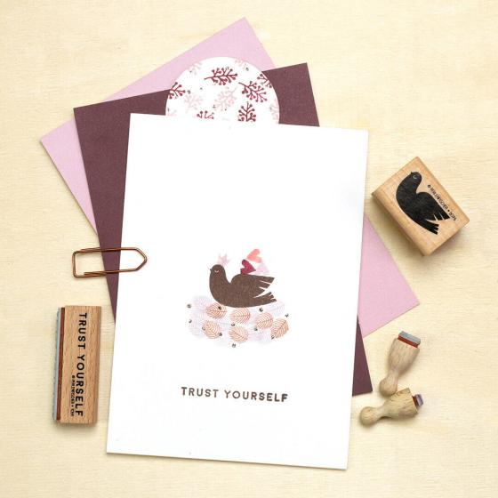 12x Stempel | Federblatt mini