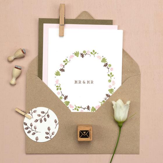 12x Stempel | Blüte halb