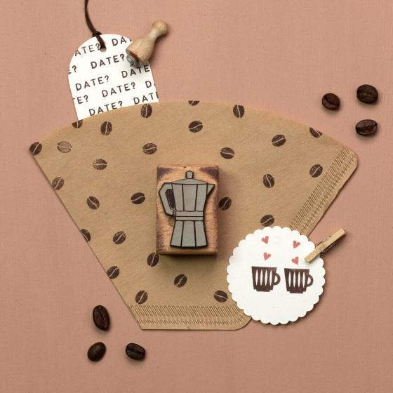 12x Stempel | Kaffeebohne