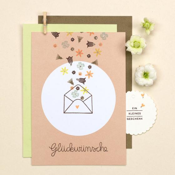 5x 5 Postkarten | Dot Sand