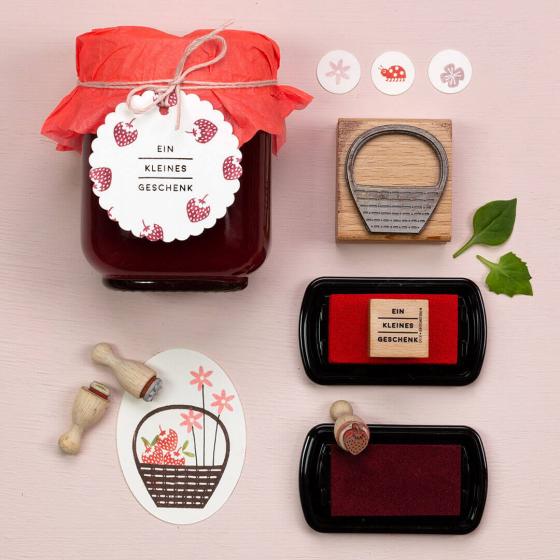 12x Stempel | Erdbeere mini