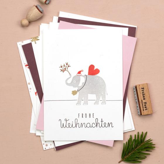 12x Stempel | Weihnachtsmütze