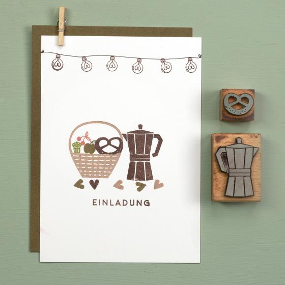 12x Stempel | Glühbirne Herz