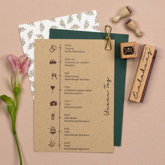 12x Stempel | Herzballon mini