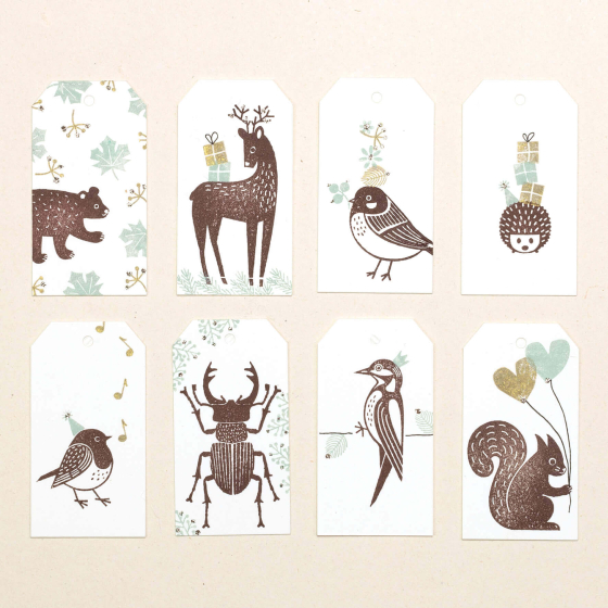 1x 100 Papertags | Luggage label angular