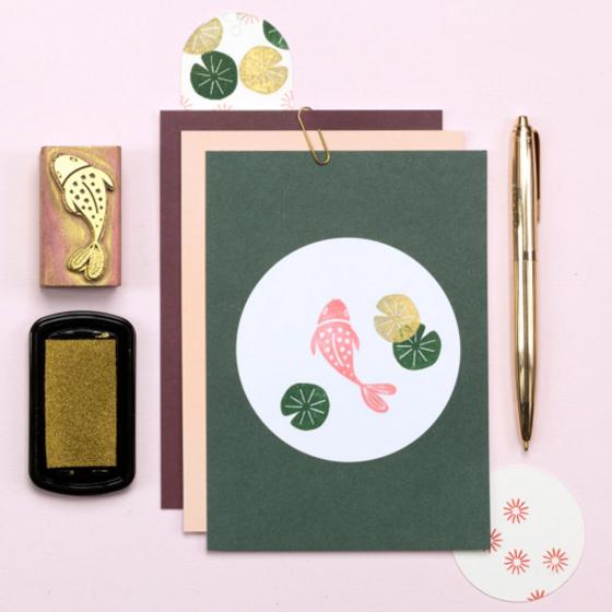 12x Stempel | Seerosenblatt