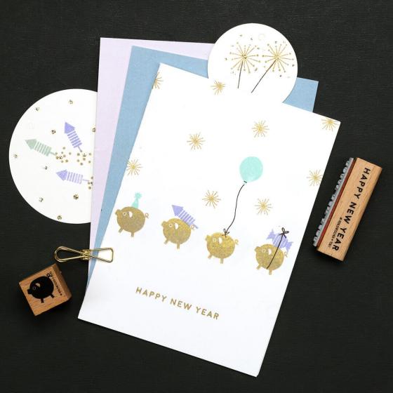 12x Stempel | Rakete klein