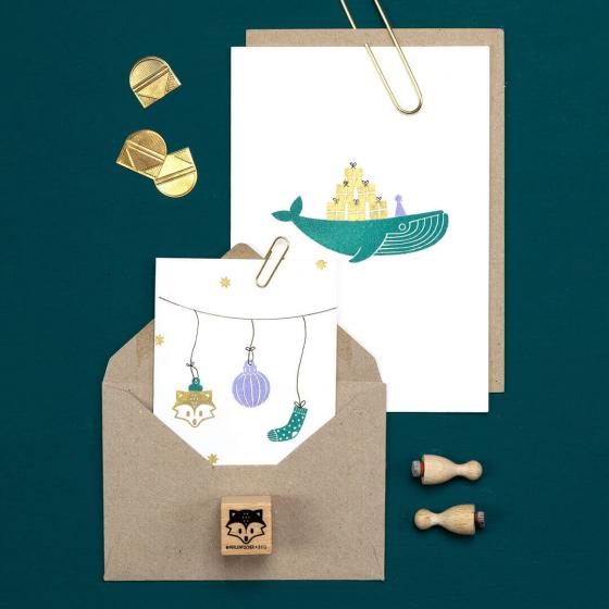 12x Stempel | Kugel Streifen