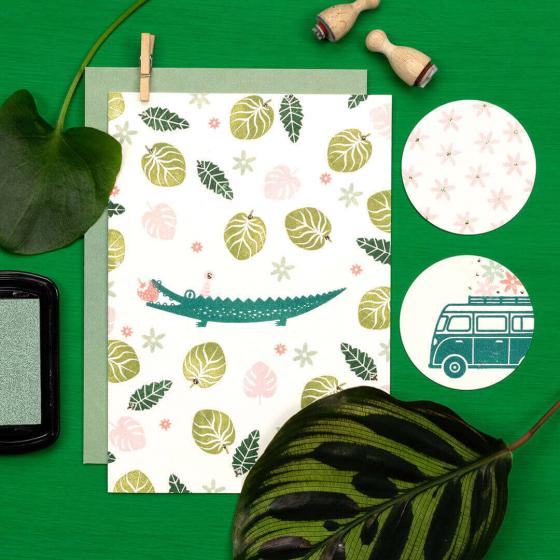 12x Stempel | Reginula Blatt
