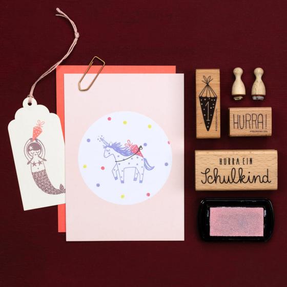 12x Stempel | Schultüte klein