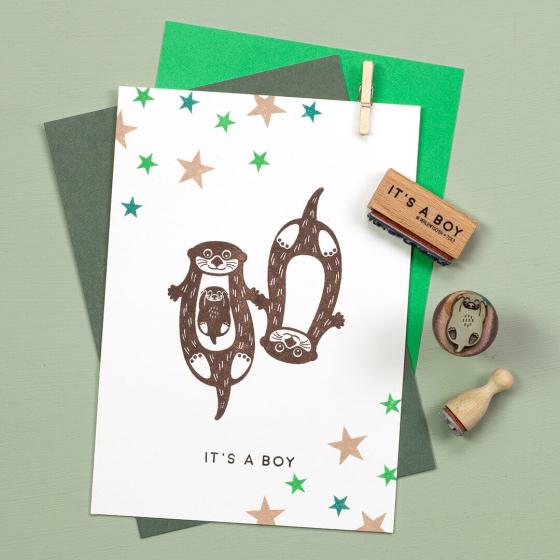 12x Stamps | Baby Otter