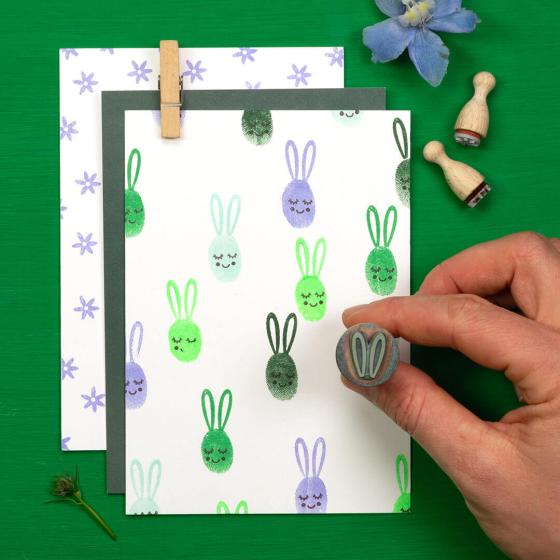 12x Stempel | Hasenohren