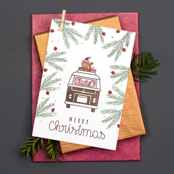 12x Stempel | Katze klein