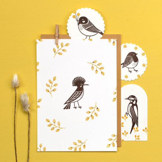 5x Stempel | Wiedehopf