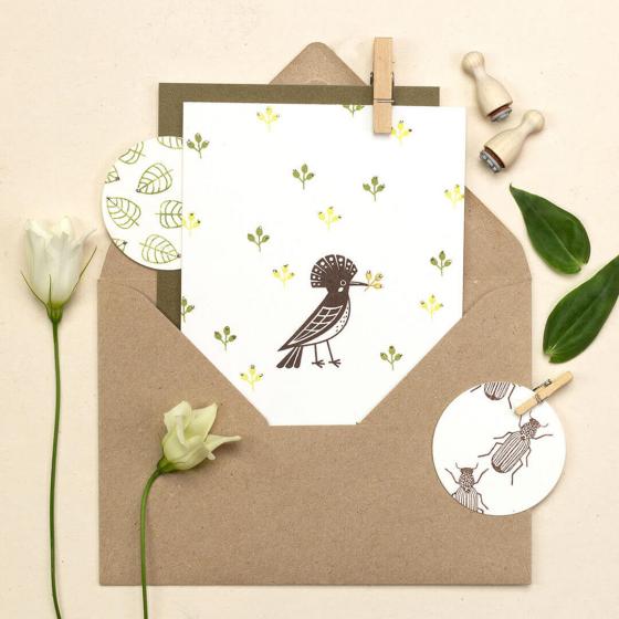 5x Stempel | Wiedehopf
