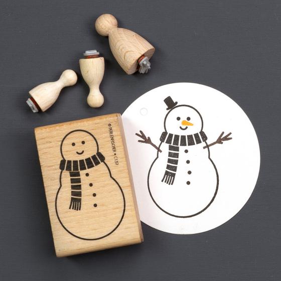 6x Stempelset | Frostiger Schneemann