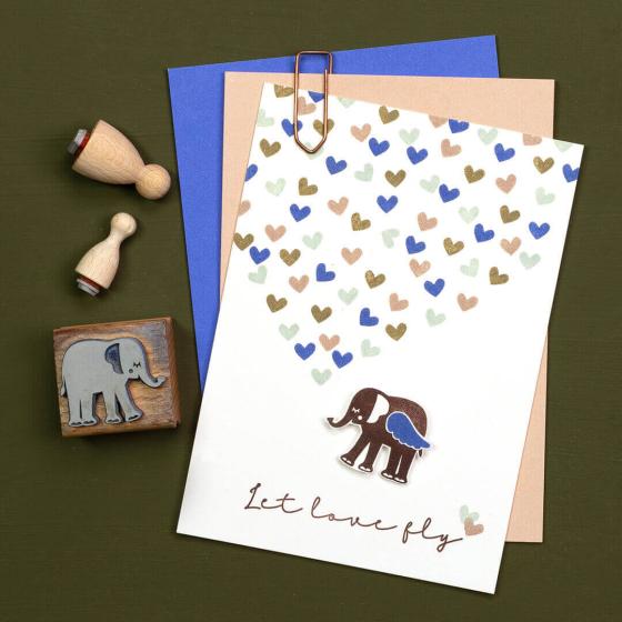 6x Stempelset | Herzensflug