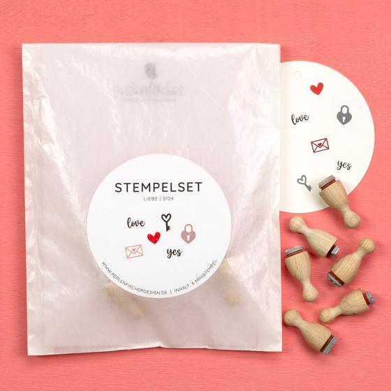 6x Stempelset | Liebe