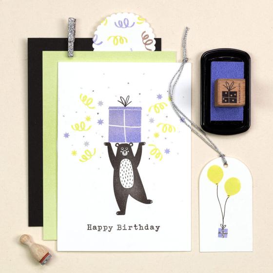 5x Stempel | Happy Birthday klassisch