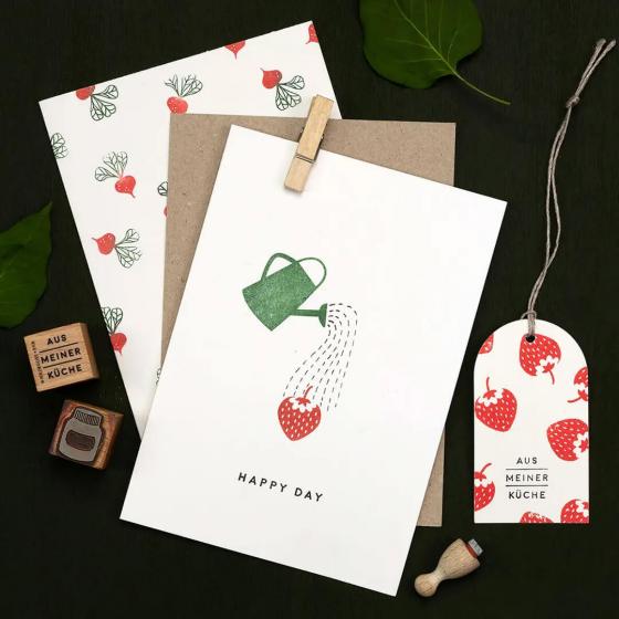5x Stempel | Happy Day