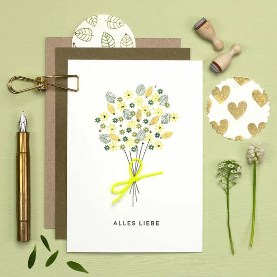 5x Stempel | Alles Liebe