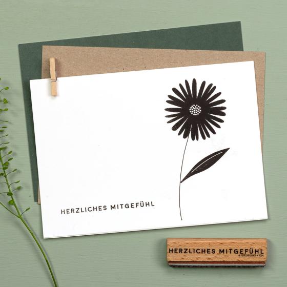 5x Stempel | Herzliches Mitgefühl