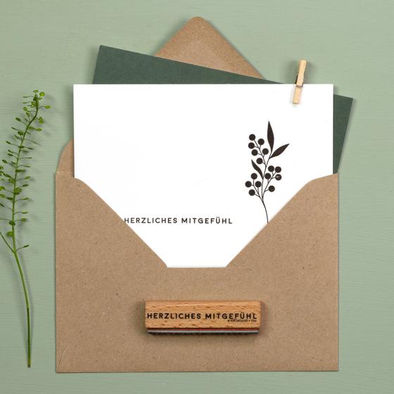5x Stempel | Herzliches Mitgefühl