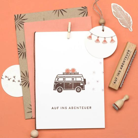 5x Stempel | Auf ins Abenteuer