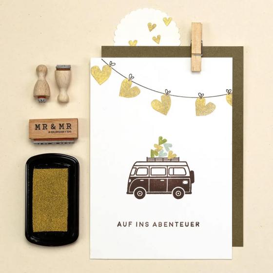 5x Stempel | Auf ins Abenteuer