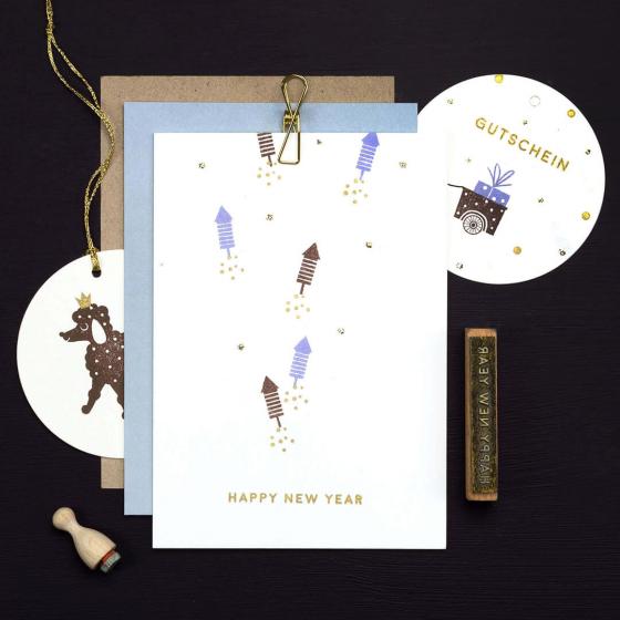 5x Stempel | Happy New Year 2