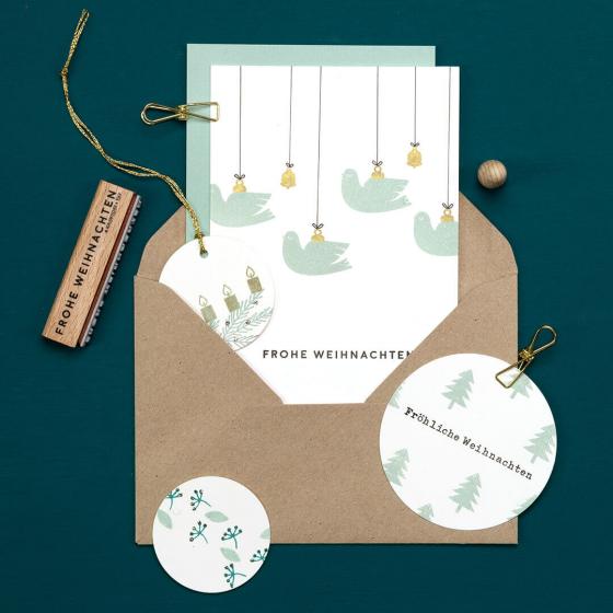 5x Stempel | Frohe Weihnachten