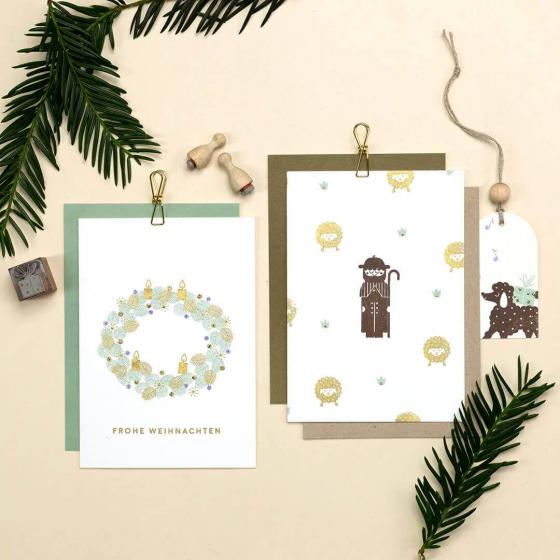 5x Stempel | Frohe Weihnachten