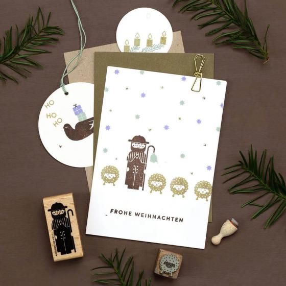 5x Stempel | Frohe Weihnachten